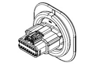 34840-4010 conector negro de Molex, conectores automotrices del arnés 2 filas