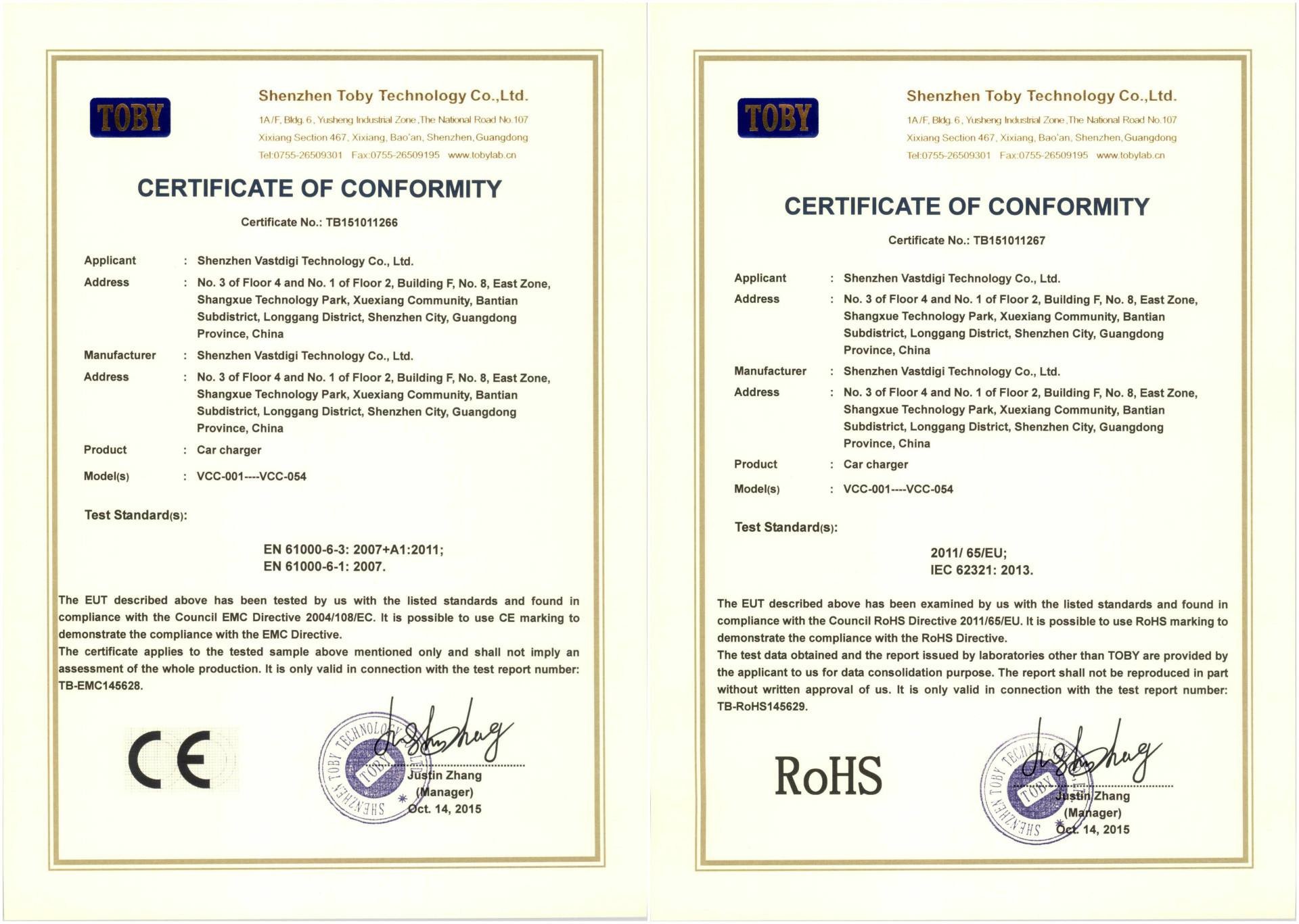 China Xiamen Sincery Im.&amp; Ex. Co., Ltd. Certificaciones
